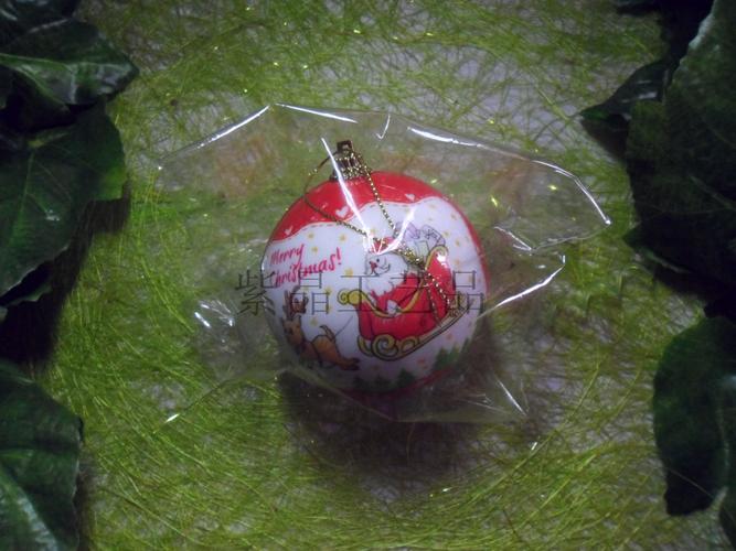 推荐 节日装饰品013款 pvc印刷球 7.5cm彩球 .